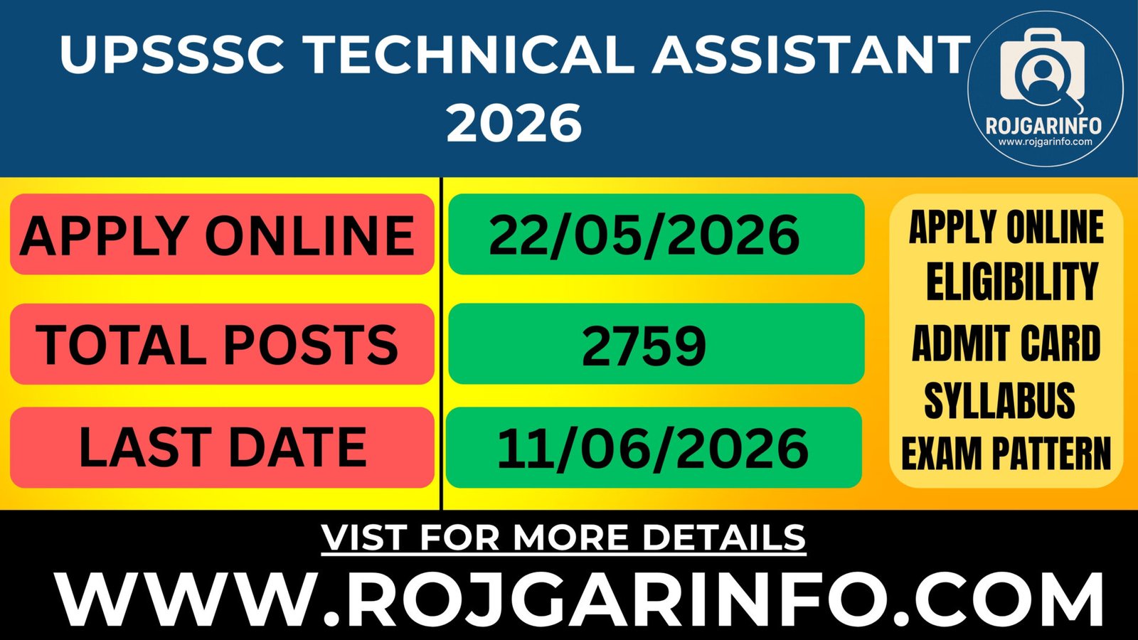 UPSSSC Technical Assistant 2026