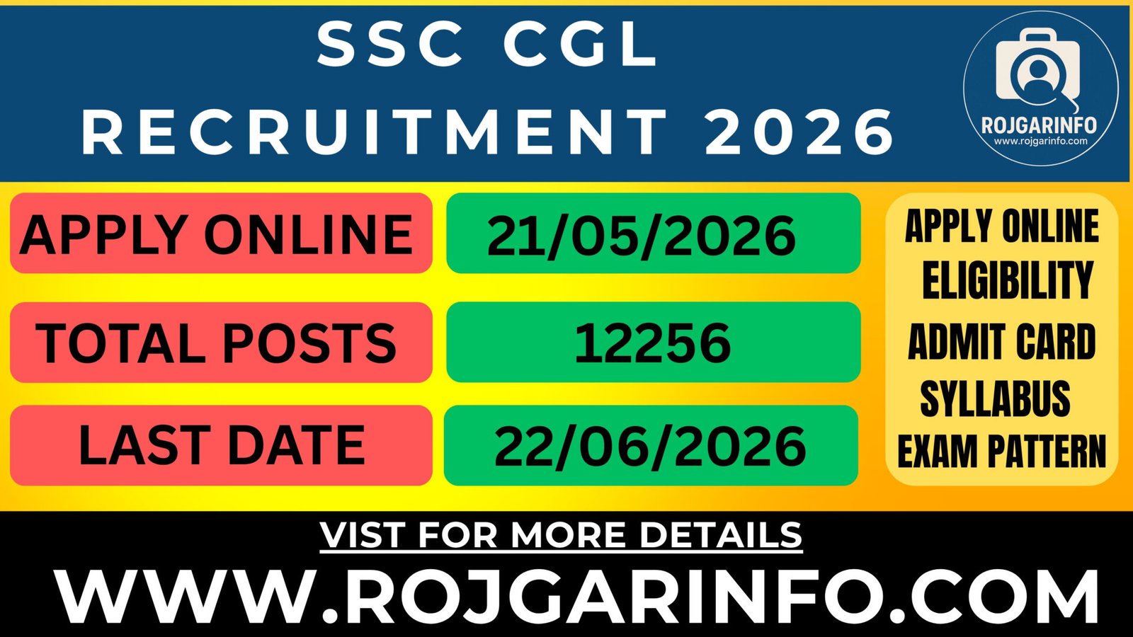 SSC CGL Recruitment 2026